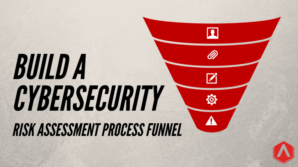 Cybersecurity risk assessment process funnel